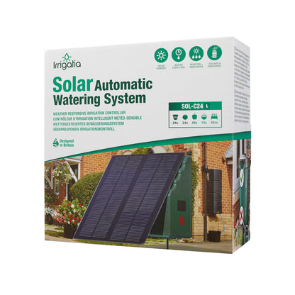 Irrigatia SOL-C24 Weather responsive Solar automatic watering system.