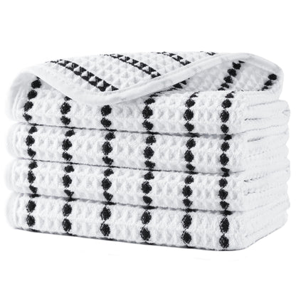 POLYTE 430 GSM Microfibre Waffle Wash Cloth Face Towel, 33.0x33.0 cm