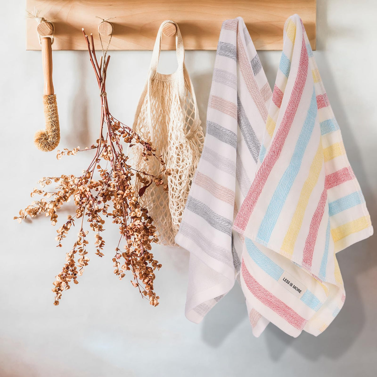 sourcing map 2 Pcs Bathroom Hand Towels Grey/Light Brown Soft Absorbent Face Towels Cotton Wash Cloths 13 x 29 Inch Kitchen Hand Towels for Bathroom