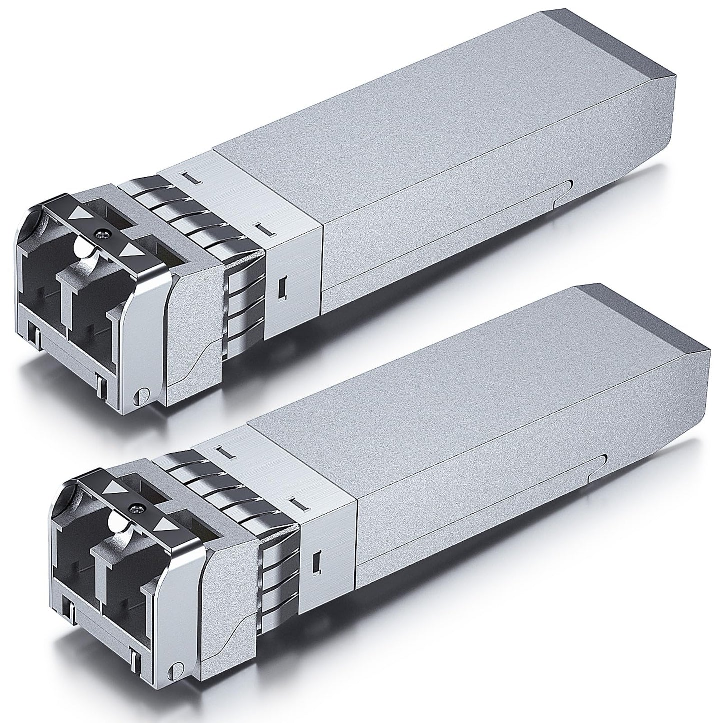[2 Pack] Intel E10GSFPSR Compatible SFP+ SR Multimode Transceiver, 10GBase-SR SFP+ Fibre Module, Dual LC Connector, 850nm, 300-Meter