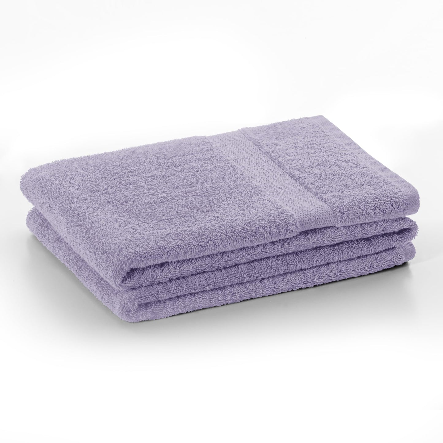 DecoKing Set of 6 Cotton Quality 525 g/m² 4 Hand Towels 50 x 100 cm and 2 Bath Towels 70 x 140 cm Purple Absorbent Marina