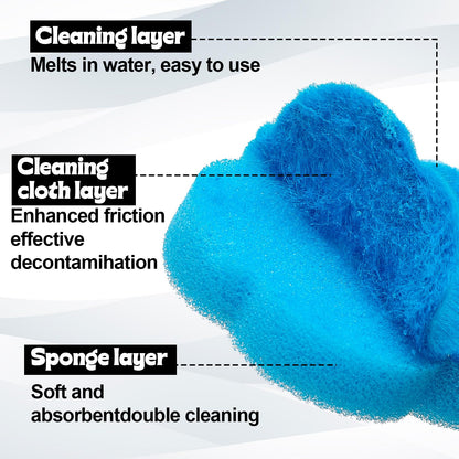 Zuimei 32Pcs Disposable Toilet Brush Cleaning System Toilet Cleaner Brush