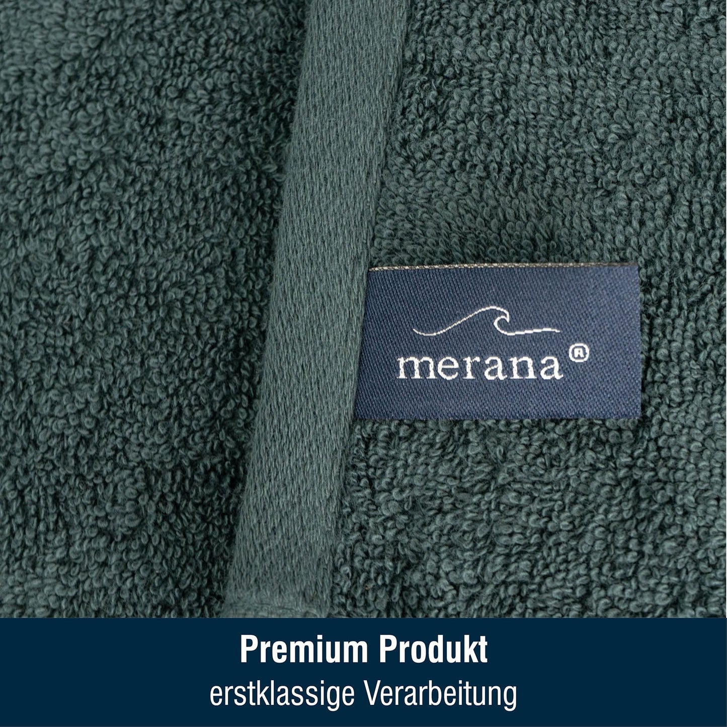 Merana Rome Washcloth Set Absorbent Soft and Lint- Terry Wash Mitts in Luxury Quality Heavy Organic Cotton 590 GSM