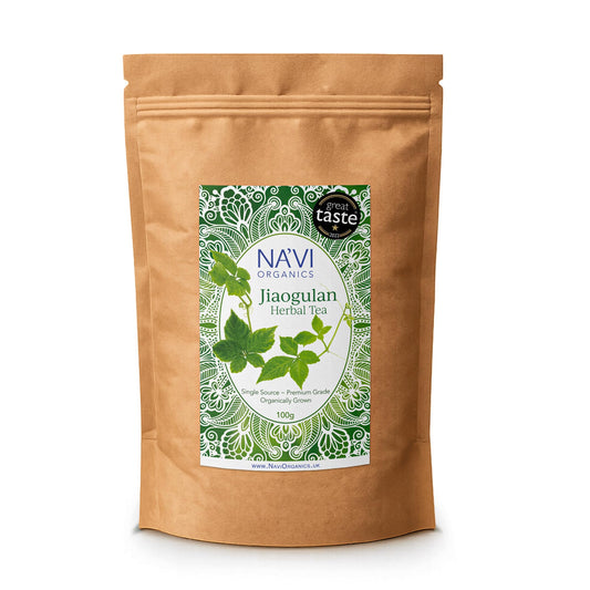Na'vi Organics Jiaogulan Gynostemma - Premium grade whole leaf organic tea leaves, 100 g