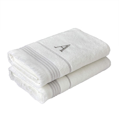 SKL Home Bath Towel, A, Cotton, White, 28x54