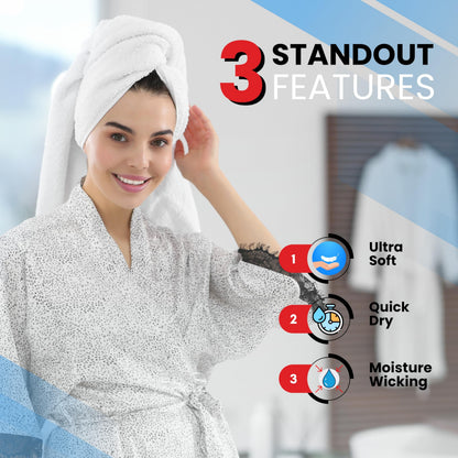 Infinitee Xclusives Bath Towels Set of 4 (70x140 cm) - 100% Cotton, Super Absorbent, Quick-Dry Towels for Bathroom, Spa, Gym & Hotel |Charming Grey|