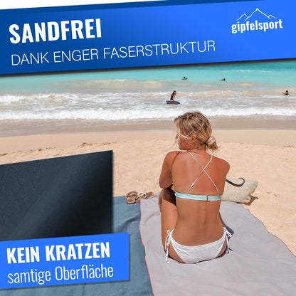 gipfelsport Microfibre Towel Set2 1x S(80x40cm) & 1x XL(180x80cm) Navy