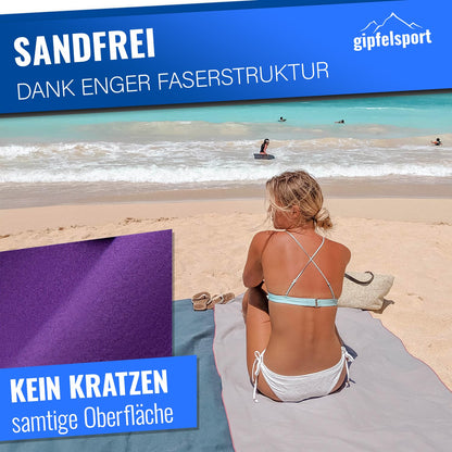 gipfelsport Microfibre Towel | 11 - Purple | XS(50x30cm) without bag