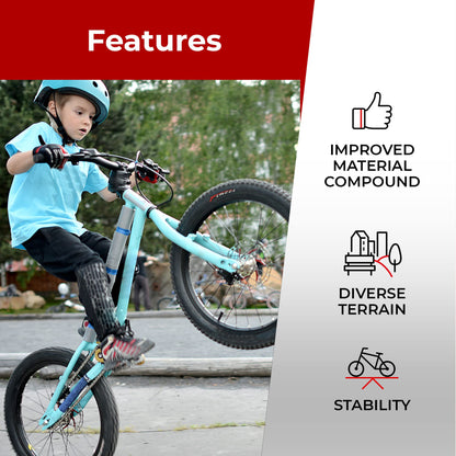 Fincci BMX Bike Tyres 20 x 1.95 Inch - Set Bicycle Tires 53-406 with 2x 20-Inch Schrader Inner Tubes - Pack of 2 Accessories for BMX and MTB bikes for