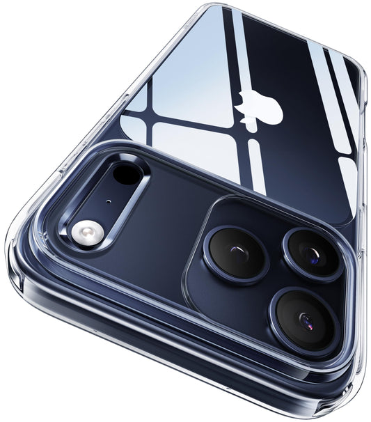 CASEKOO Crystal Clear for iPhone 17 Pro Max Case [TOP1 Anti-Yellowing] [Mil-Grade Drop Protection] Camera Guard Shockproof Protective Phone Case Thin