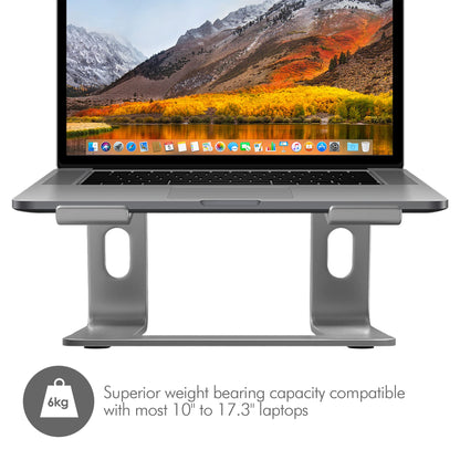 Desire2 Supreme Pro Laptop Stand - Gaming Laptop Stand Riser, Aluminum Metal Laptop Holder for Desk, Anti Scratch Silicone Grips