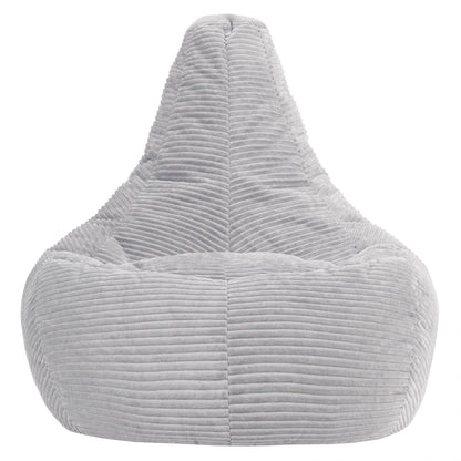 icon Dalton Large Cord Bean Bag with Filling Included, Grey