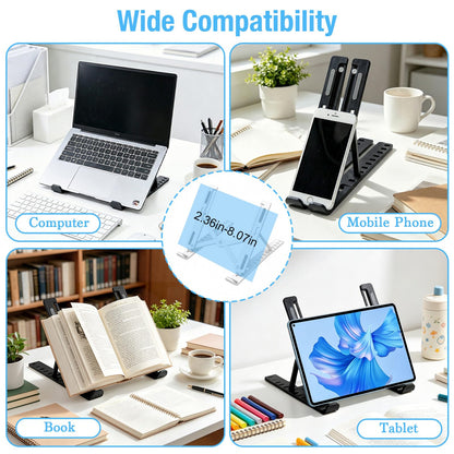 Marte Vanci Laptop Stand for Desk, Portable Computer Riser with 10 Adjustable Levels