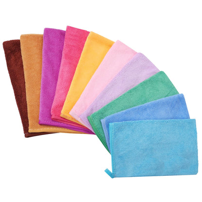 PHOGARY Microfibre Face Body Wash Mitts, Lightweight Absorbent Soft Wash Cloth for Face Body, Makeup Remover Mitt, Bath SPA Washcloth, 21×15cm,10pcs
