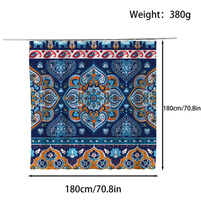 FAIRYGATE Bathroom Curtains Window Shower Curtain Heavy Duty Polyester Fabric Waterproof Digital Painting Pattern for Shower Stall Bathroom Curtains