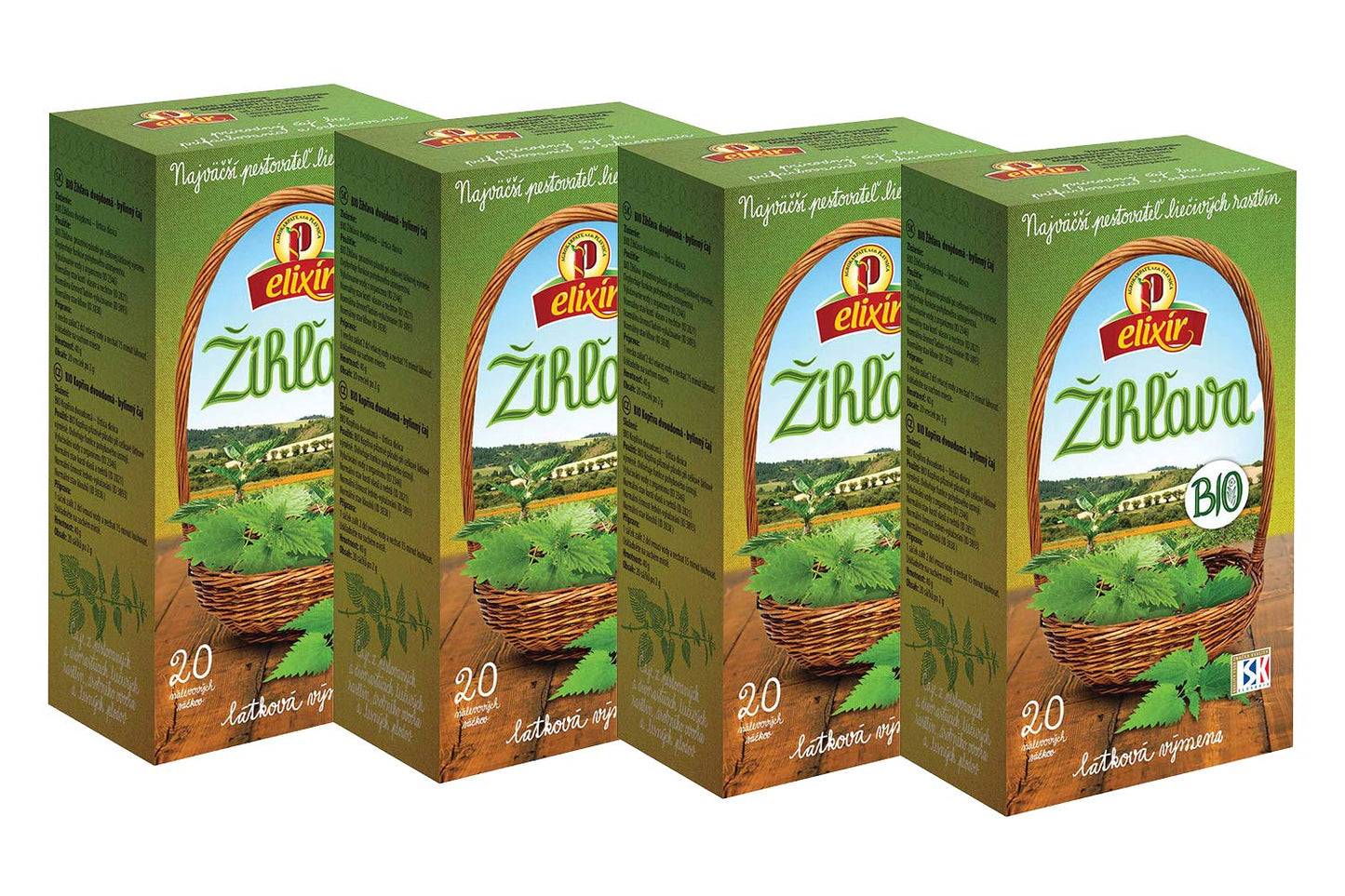Stinging Nettle Herbal Tea (4 Packs, 80 Tea Bags, 160g)