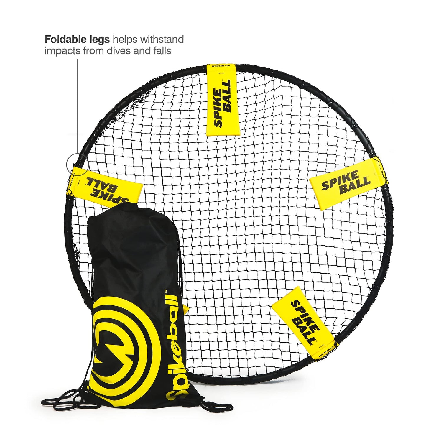 Spikeball 3 Ball Game Set - Includes 3 Balls, Drawstring Bag, and Rule Book