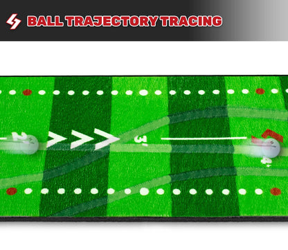 SAPLIZE Golf Putting Mat, Visible Trajectory Tracing, Multiple Training Modes, with Putting Alignment Mirror and Adjustable Green Slopes, Putting