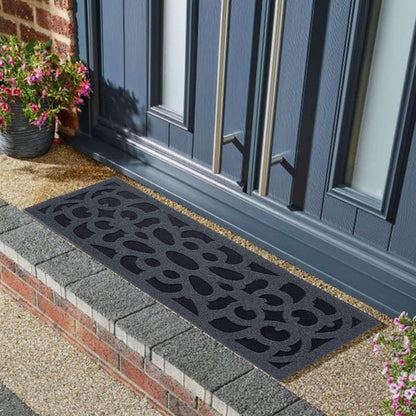Nicoman Narrow Doormat Victorian Style Step Door Mat Barrier Eco-Friendly Absorbent Heavy Duty Dirt Scraper Watertight For Indoor Outdoor Garden Shed