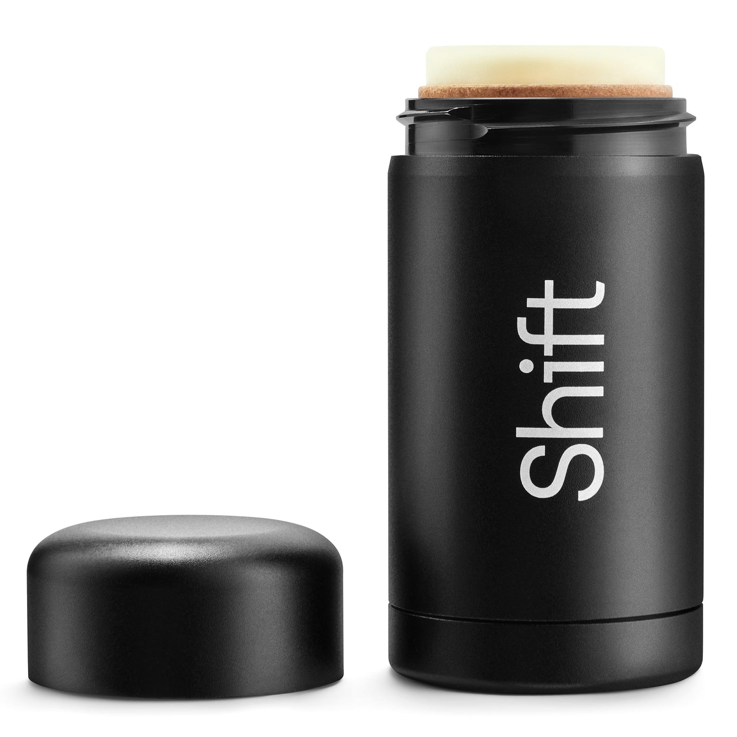 Shift - 100% Plastic Free, Natural Refillable Deodorant Set - Black Shell - Ylang Ylang & Patchouli Refill - No Aluminium, No Baking Soda