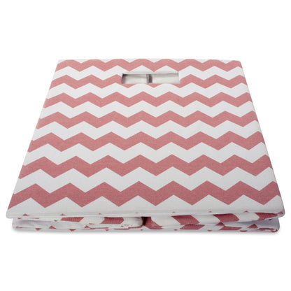 DII 13 x 13 x 13, Chevron Rose, 100% Polyester, L