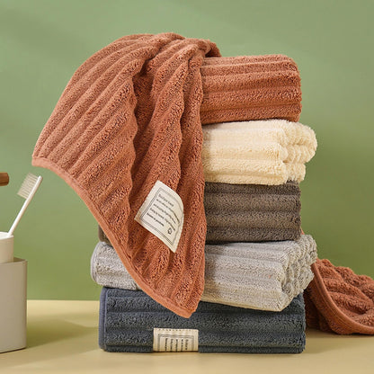 Wovella 5 Piece Hand Towel Set 13.7x30 Inches High Density Coral Fleece Soft Absorbent Bath Towels Durable Hand Towels