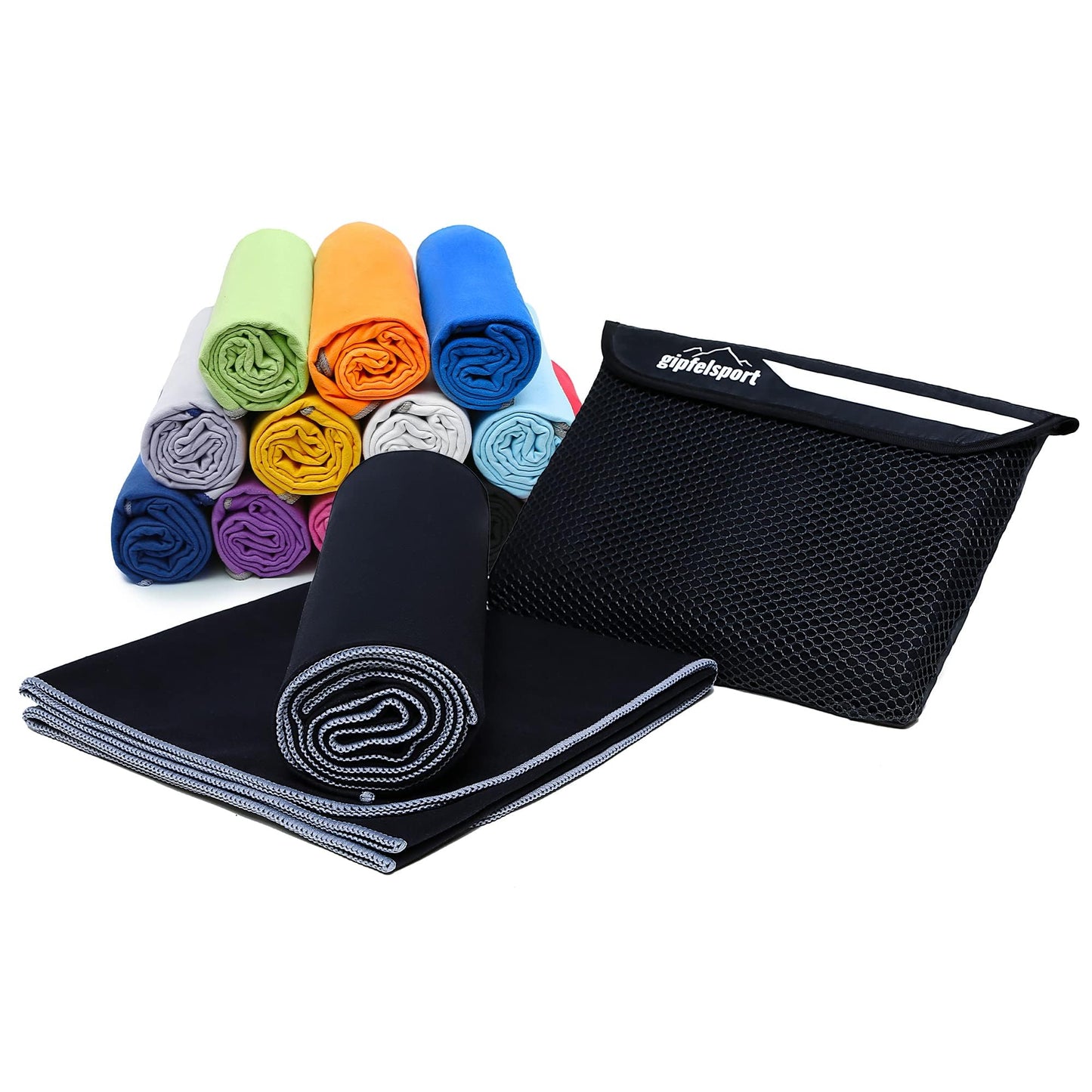 gipfelsport Microfibre Towel 1x L(140x70cm) Anthracite