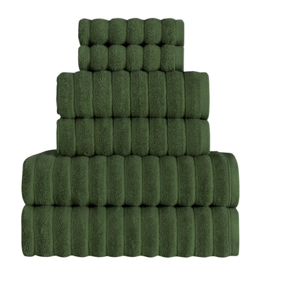 Tedeman Cloud Collection 6-Piece Towel Set - Turkish Towels, 550 GSM Plush, Highly Absorbent, Hotel & Spa Quality