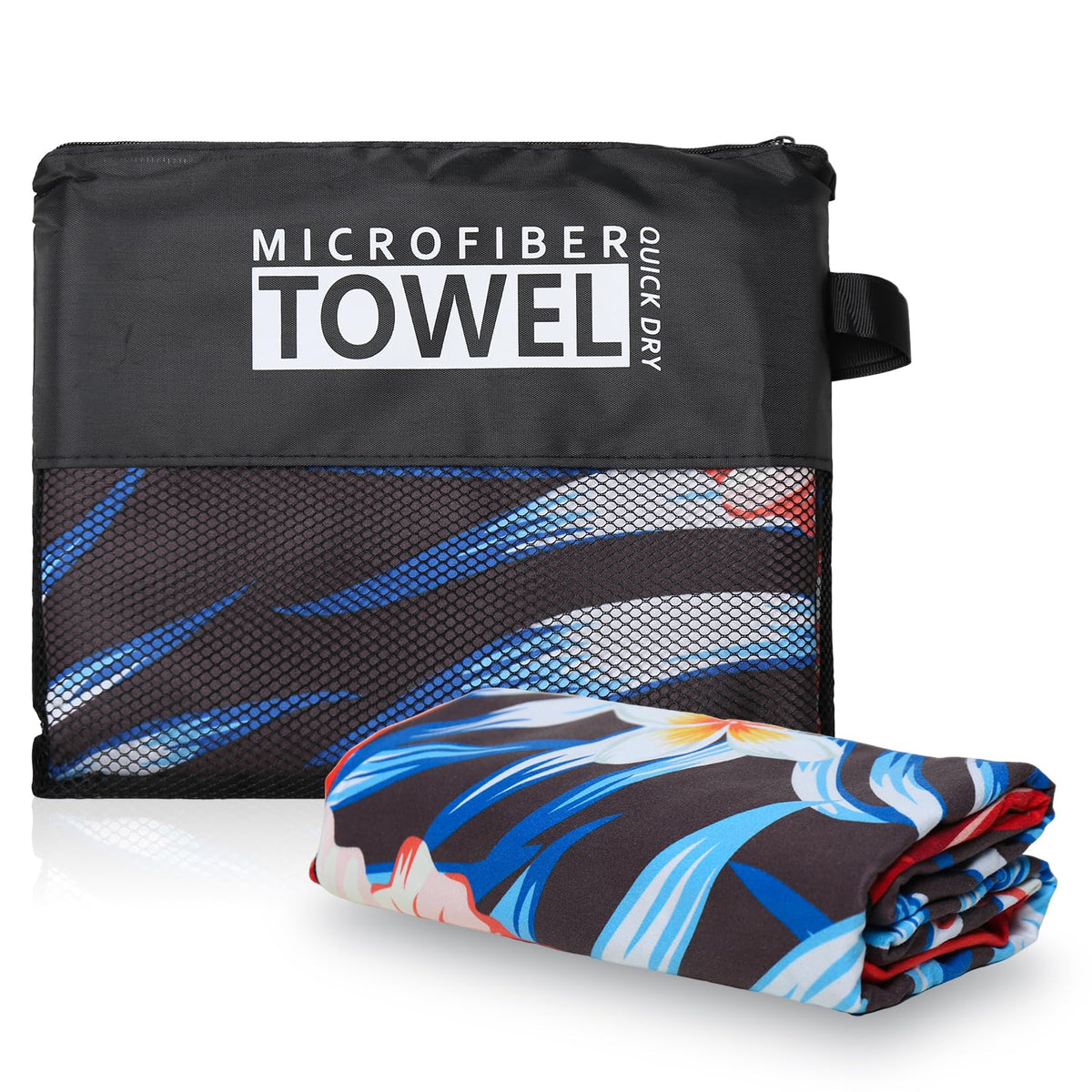 Vorvowry Microfibre Beach Towels for Adults Women Men Extra Large Lightweight Quick Dry Sand Free Travel Towel Double Sided Printing for Swim Sports