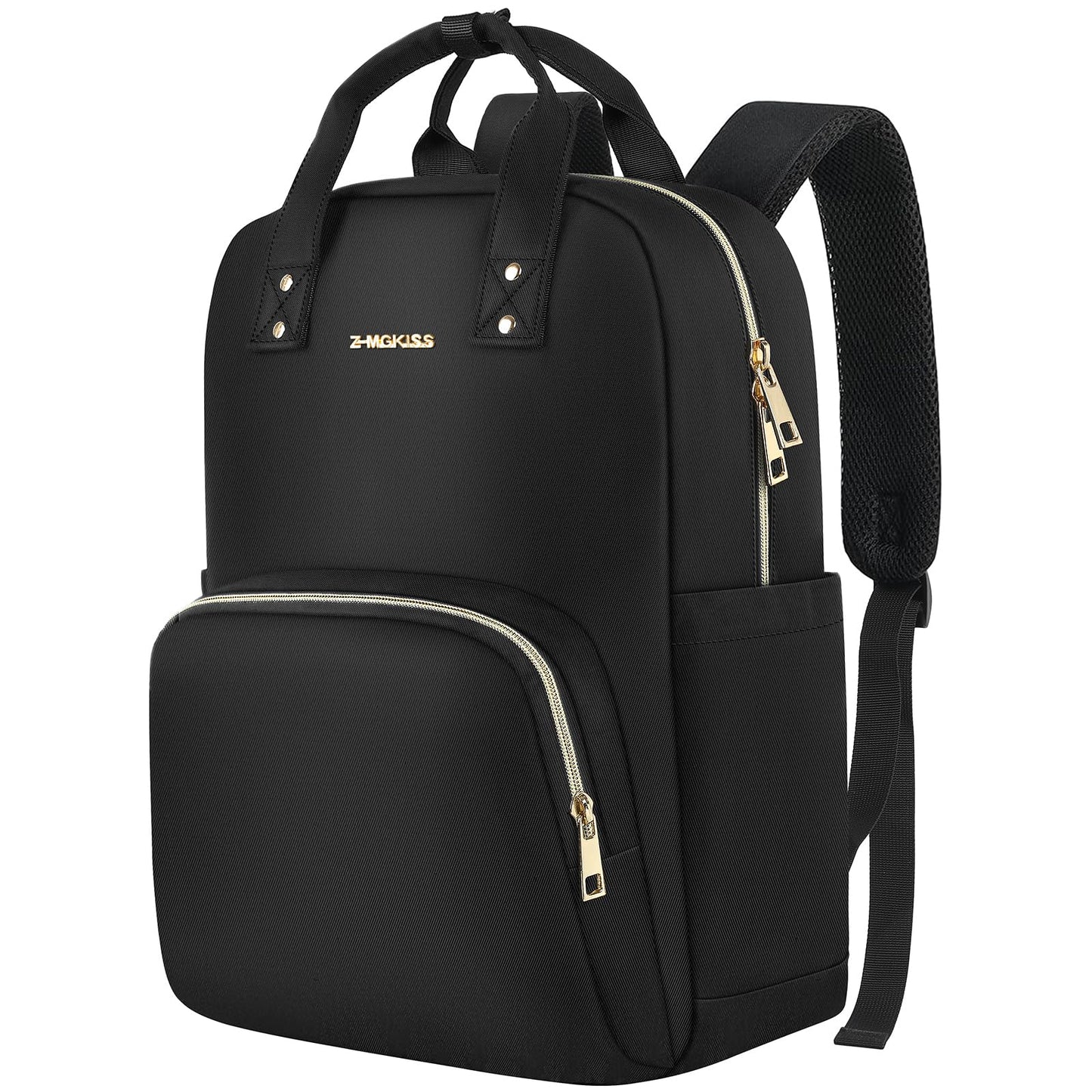 Z-MGKISS Laptop Backpack Women, 15.6 Inch Casual Daypack, Lightweight Stylish Rucksack for Travel Business College, Gifts for Ladies Teacher Nurse,