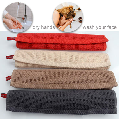 Roellgs 4 Pack Kitchen Bathroom Hand Drying Towels, Wash Towels, Microfibre Hand Towels, Dry Your Hands Immediately