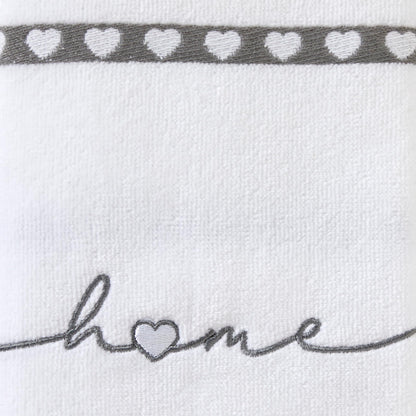 SKL Home Heart in Home Hand Towel Set, 2 Count