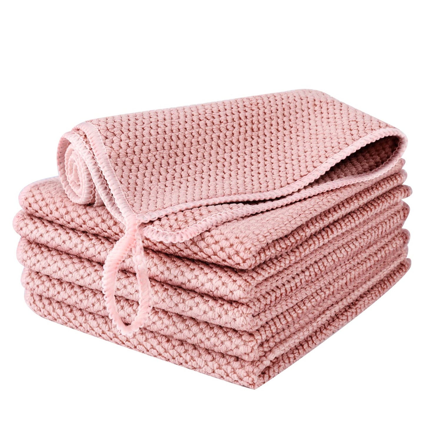 EURSPEUNG Microfibre Cloths Microfibre Cleaning Cloths Cleaning Cloths Window Cloths Microfibre Cloths Dish Towels All-Purpose Microfibre Cloths Pink