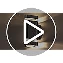 CELAVY Outside Wall Lights, Up and Down Outdoor Wall Lights Mains Powered, IP65 Waterproof Front Door Porch Light Lamp Modern GU10 Aluminium, Exterior LED Wall Lighting Sconce for House, Black