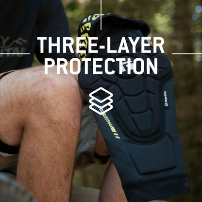G-Form Pro-Rugged 2 MTB Knee Guards - Mountain Bike Knee Pads for Men & Women - Black, Adult X-Large