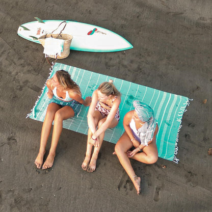 WETCAT Turkish Beach Towel Oversized 38x71 100% Cotton Sand Free Quick Dry Extra Large Light Travel Towel for Adults Beach Accessories Gifts
