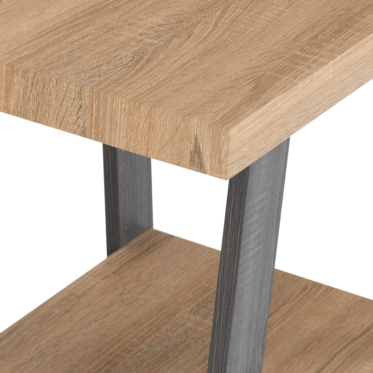 Seconique Eddie Side Table in Grey/Sonoma Effect