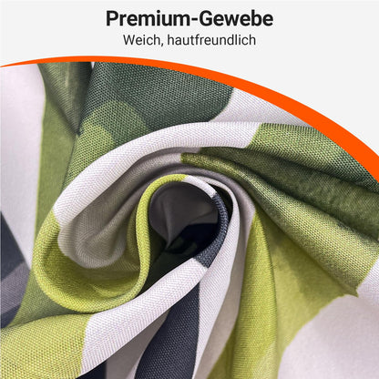 Lerores Shower Curtain 100 x 200 cm Leaves Line, Weighted Hem, Anti-Mould Textile, Water-Repellent