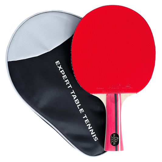 Palio Master 3.0 Table Tennis Bat & Case | ITTF-Approved Intermediate Ping Pong Racket | Allround Speed, Spin and Control