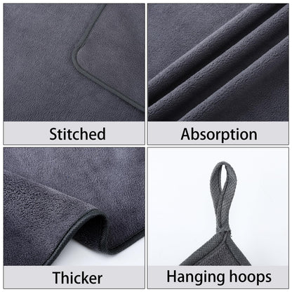 saerryor Microfiber Hand Towels with Hanging Loop Kitchen Hand Towels