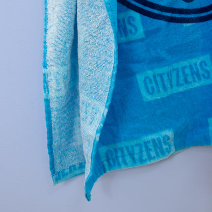 Manchester City FC Officially Licenced Hooded Towel Poncho | Super Soft Feel, Boots Design | Swimming Changing Robe Perfect The Home, Bath & Beach