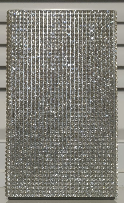 EagleWiz Sparkle Diamante Silver Bling Bathroom Tumbler, Bathroom Toothbrush Holder