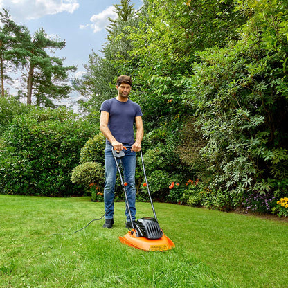 BLACK+DECKER Electric Hover Mower with 30cm Deck, 1200W, Corded, Compact, Lightweight, BEMWH551-GB