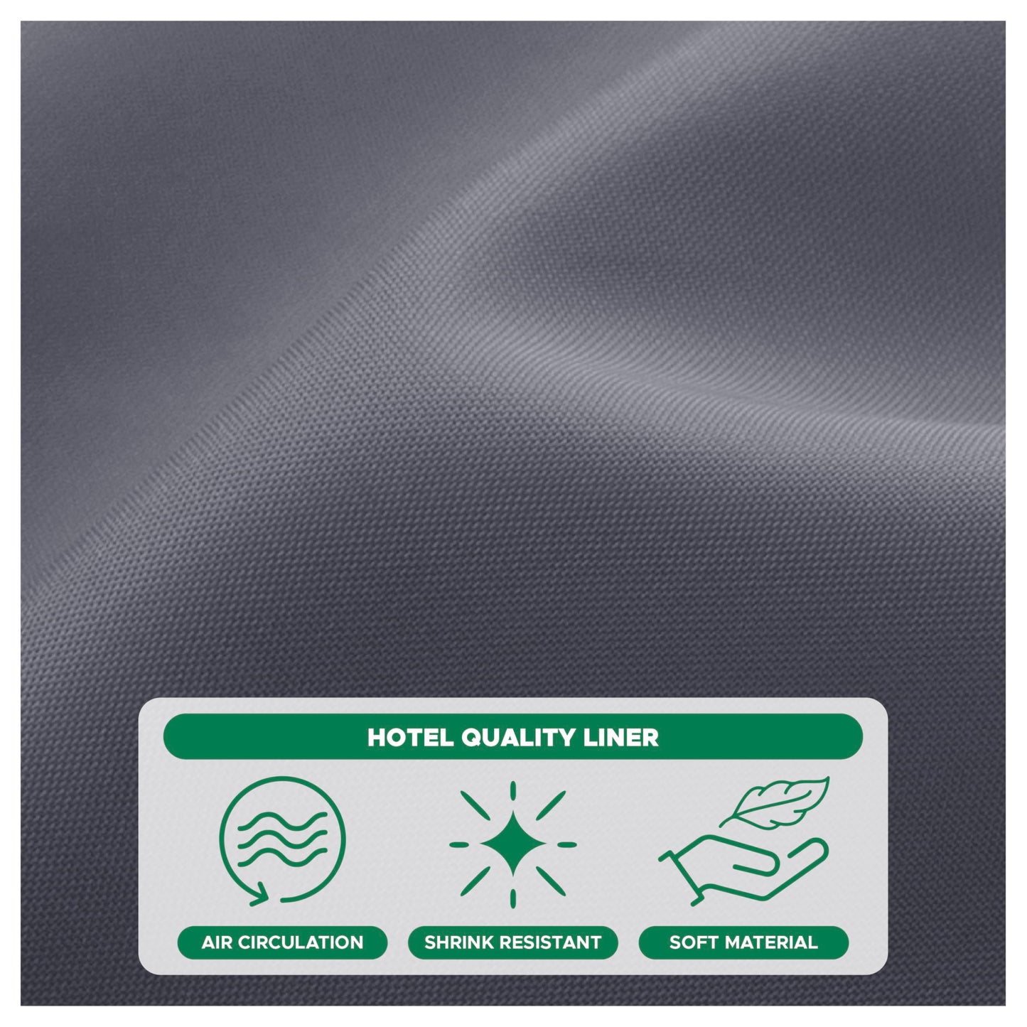 Biscaynebay Extra Long Fabric Shower Curtain Liner 72 Inch Width by 84 Inch Length