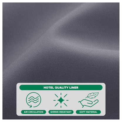 Biscaynebay Extra Long Fabric Shower Curtain Liner 72 Inch Width by 84 Inch Length
