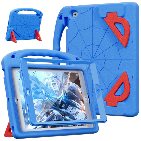 LKOOZO Kids Case for iPad 9th/8th/7th Generation (iPad 10.2 inch 2021/2020/2019), Shockproof Cover with Screen Protector (Blue)