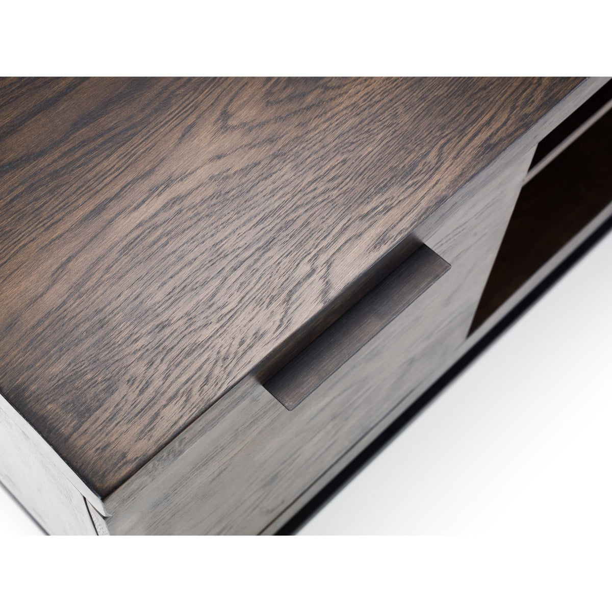 Julian Bowen Brooklyn TV Unit for up to 55" TVs, Dark Oak - H50 x W135cm