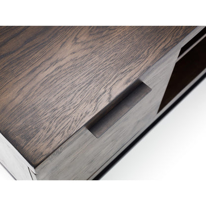 Julian Bowen Brooklyn TV Unit for up to 55" TVs, Dark Oak - H50 x W135cm