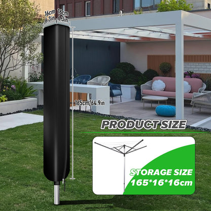YedZen Rotary Washing Line Cover with Full Zip, 600D Oxford Fabric, 3 Sizes