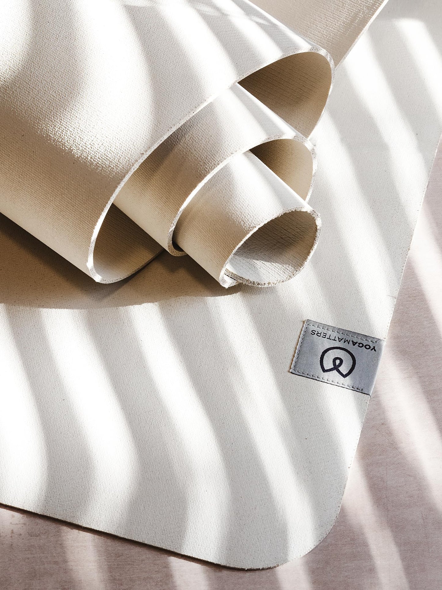 Yogamatters Eco Rise Yoga Mat 3mm | Eco Friendly and Vegan | Natural Tree Rubber | Non-Slip Exercise Mat for Yoga, Pilates, Gym and Fitness (Natural)